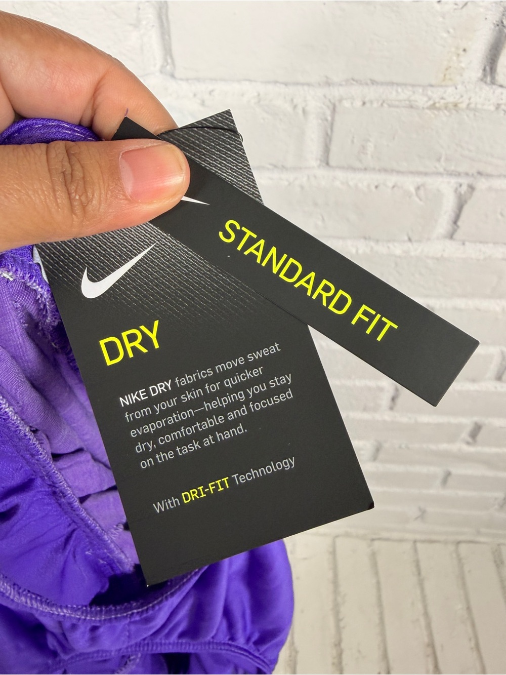 Nike Dri-FIT Purple Running Shorts Medium Athletic Lined Activewear NWT - Picture 8 of 8